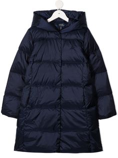 Ralph Lauren Kids длинный пуховик