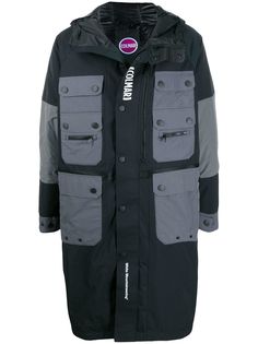 White Mountaineering пуховик с длинными рукавами