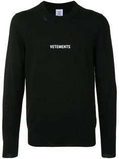 Vetements джемпер с логотипом