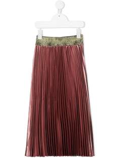 John Richmond Junior юбка с эффектом металлик