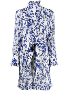 Tory Burch платье-рубашка Deneuve с цветочным принтом