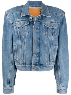 Vetements джинсовая куртка с подплечниками