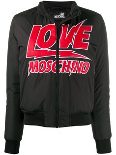 Love Moschino бомбер-пуховик с логотипом