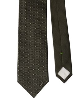 Prada саржевый галстук