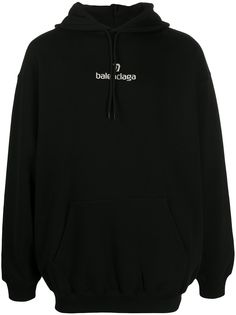 Balenciaga худи с вышитым логотипом