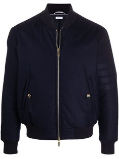 Thom Browne бомбер с полосками 4-Bar