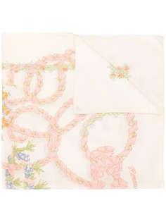 Hermès платок pre-owned с цветочным принтом Hermes