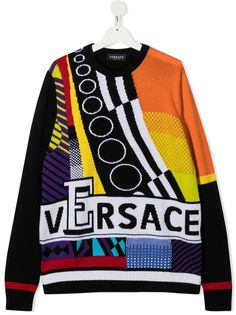 Young Versace джемпер с логотипом