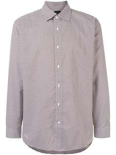 Kent & Curwen рубашка с длинными рукавами и геометричным узором