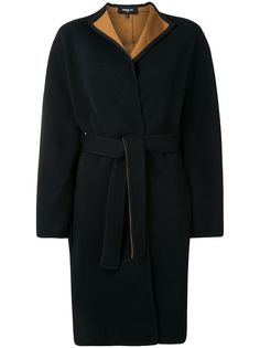 Paule Ka пальто с контрастной подкладкой и поясом