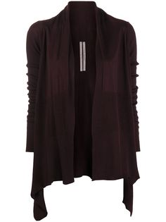 Rick Owens пальто-кардиган асимметричного кроя