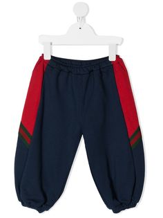 Gucci Kids брюки-шаровары с контрастными вставками