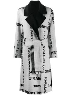 Karl Lagerfeld двустороннее пальто с логотипом