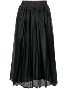 Moncler плиссированная юбка с перфорацией
