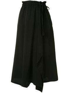 Ys присборенная юбка с запахом Y's