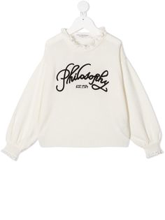 Philosophy Di Lorenzo Serafini Kids джемпер с вышитым логотипом