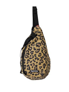 Supreme сумка Sling с леопардовым принтом