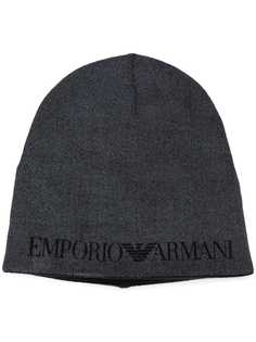 Emporio Armani шапка бини с логотипом