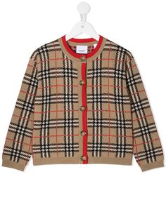 Burberry Kids кардиган Edie в клетку Nova Check