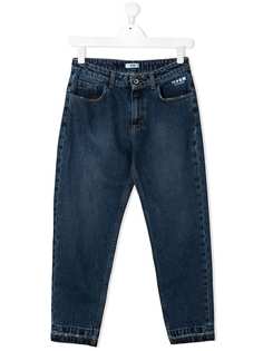 Msgm Kids прямые джинсы средней посадки