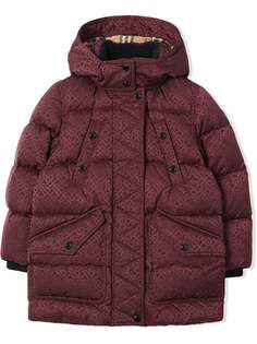 Burberry Kids пуховик с капюшоном