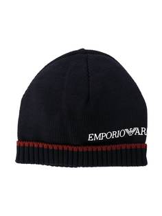 Emporio Armani Kids вязаная шапка бини