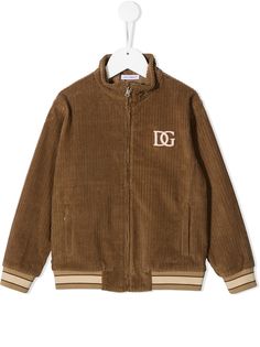 Dolce & Gabbana Kids куртка с вышитым логотипом