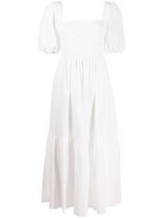Self-Portrait ярусное платье с пышными рукавами