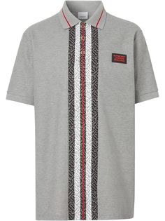 Burberry рубашка-поло с принтом Monogram Stripe
