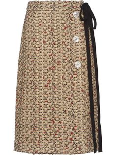 Prada юбка из ткани ламе