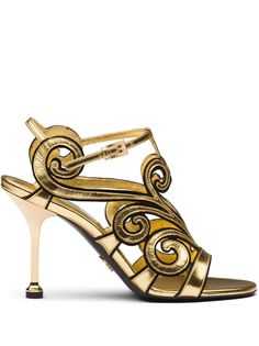 Prada босоножки в стиле Baroque с ремешком на щиколотке