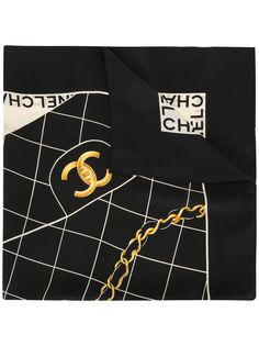 Chanel Pre-Owned шарф с логотипом
