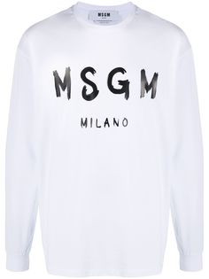 MSGM футболка с логотипом