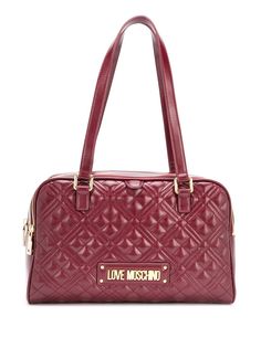 Love Moschino стеганая сумка на плечо с логотипом