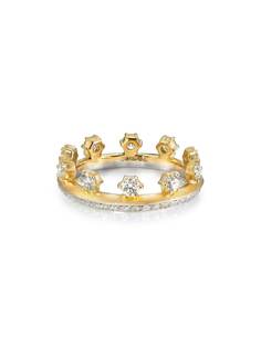 Jade Trau кольцо Hanging Kismet из желтого золота