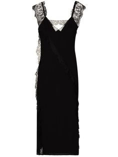 XU ZHI платье миди с кружевной отделкой