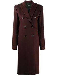 Joseph двубортное пальто миди
