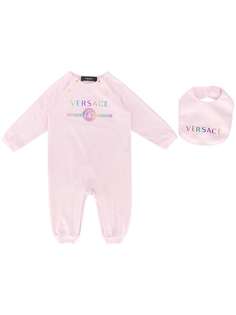 Versace Kids комплект из комбинезона и шапки с логотипом