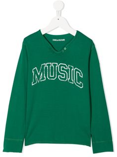 Zadig & Voltaire Kids футболка Boxer с длинными рукавами