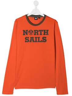 North Sails Kids футболка с длинными рукавами и логотипом