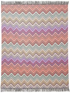 Missoni Home покрывало Perseo с узором зигзаг