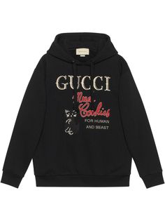Gucci худи с вышивкой Mad Cookies