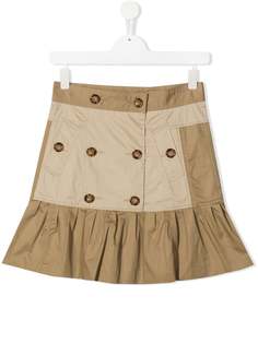 Burberry Kids юбка с оборками