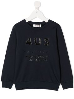 Cesare Paciotti 4Us Kids толстовка с круглым вырезом и логотипом