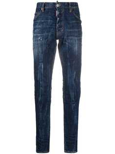 Dsquared2 прямые джинсы с нашивкой-логотипом