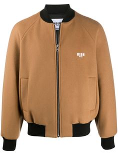 MSGM бомбер с графичным принтом