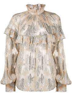 IRO топ с высоким воротником и принтом