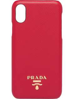 Prada чехол для iPhone X и XS из сафьяновой кожи