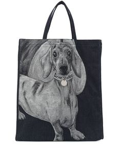 Acne Studios жаккардовая сумка-тоут Dachshund