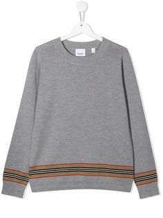 Burberry Kids джемпер с отделкой Icon Stripe